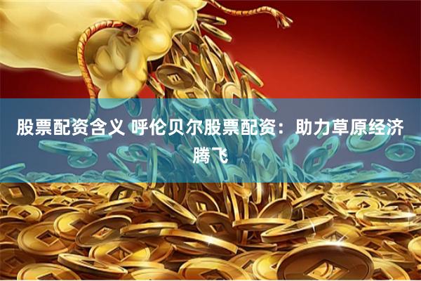 股票配资含义 呼伦贝尔股票配资：助力草原经济腾飞